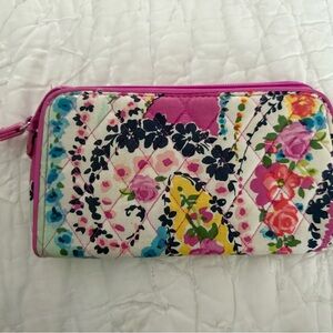 Vera Bradley Floral Paisley Print Wristlet